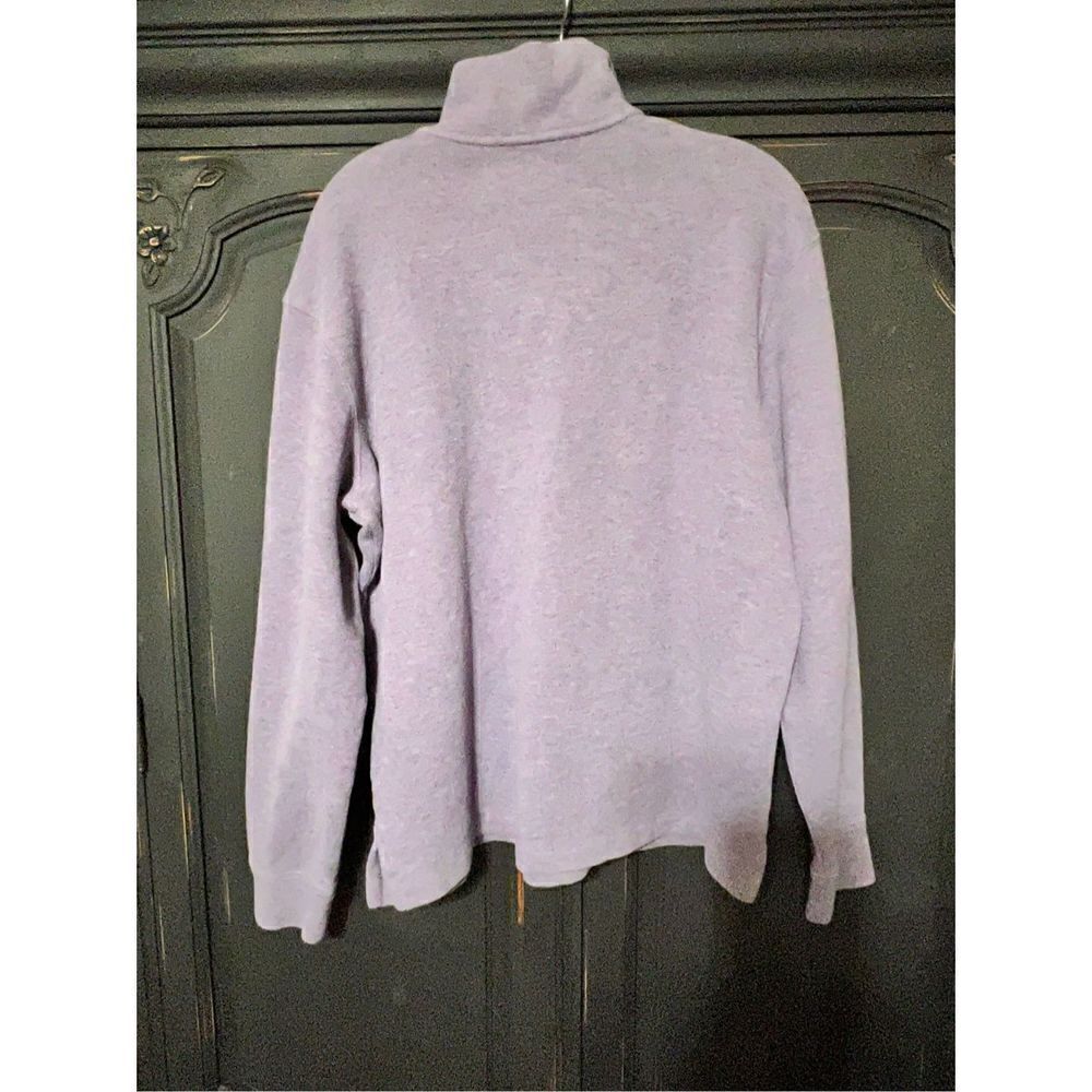Polo by Ralph Lauren Purple 1/4 Zip Pullover Sweater Size Large - Picture 3 of 4